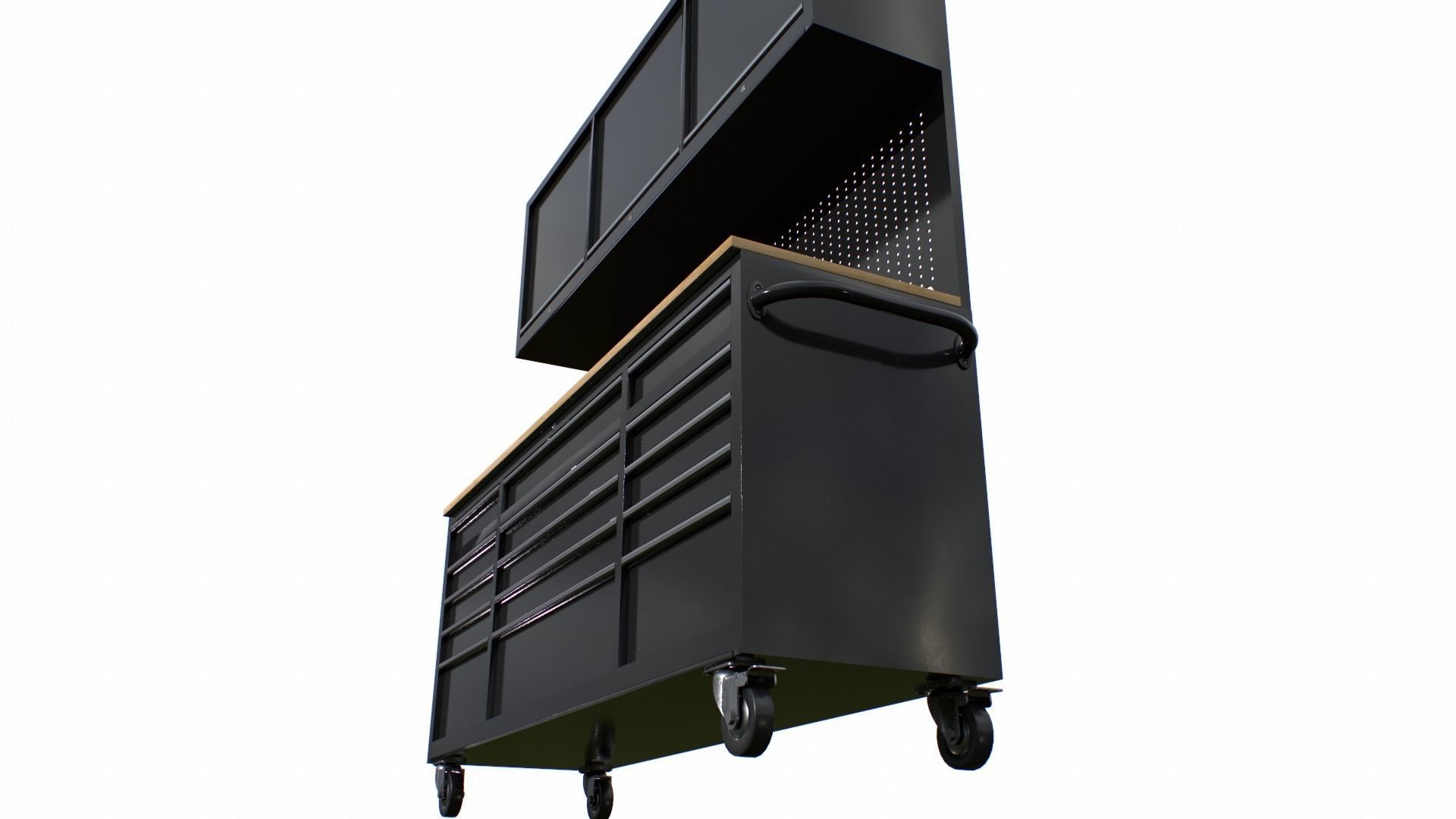 Workbech Storage Tools Trolley 3 Low-poly 3D model_2