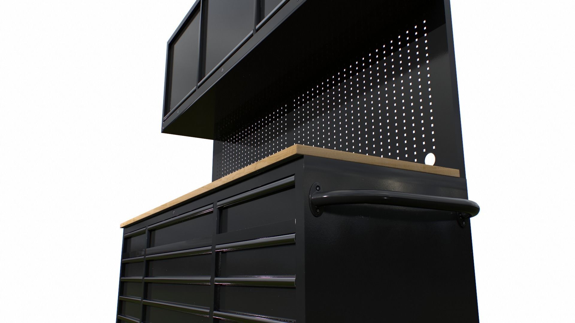 Workbech Storage Tools Trolley 3 Low-poly 3D model_3