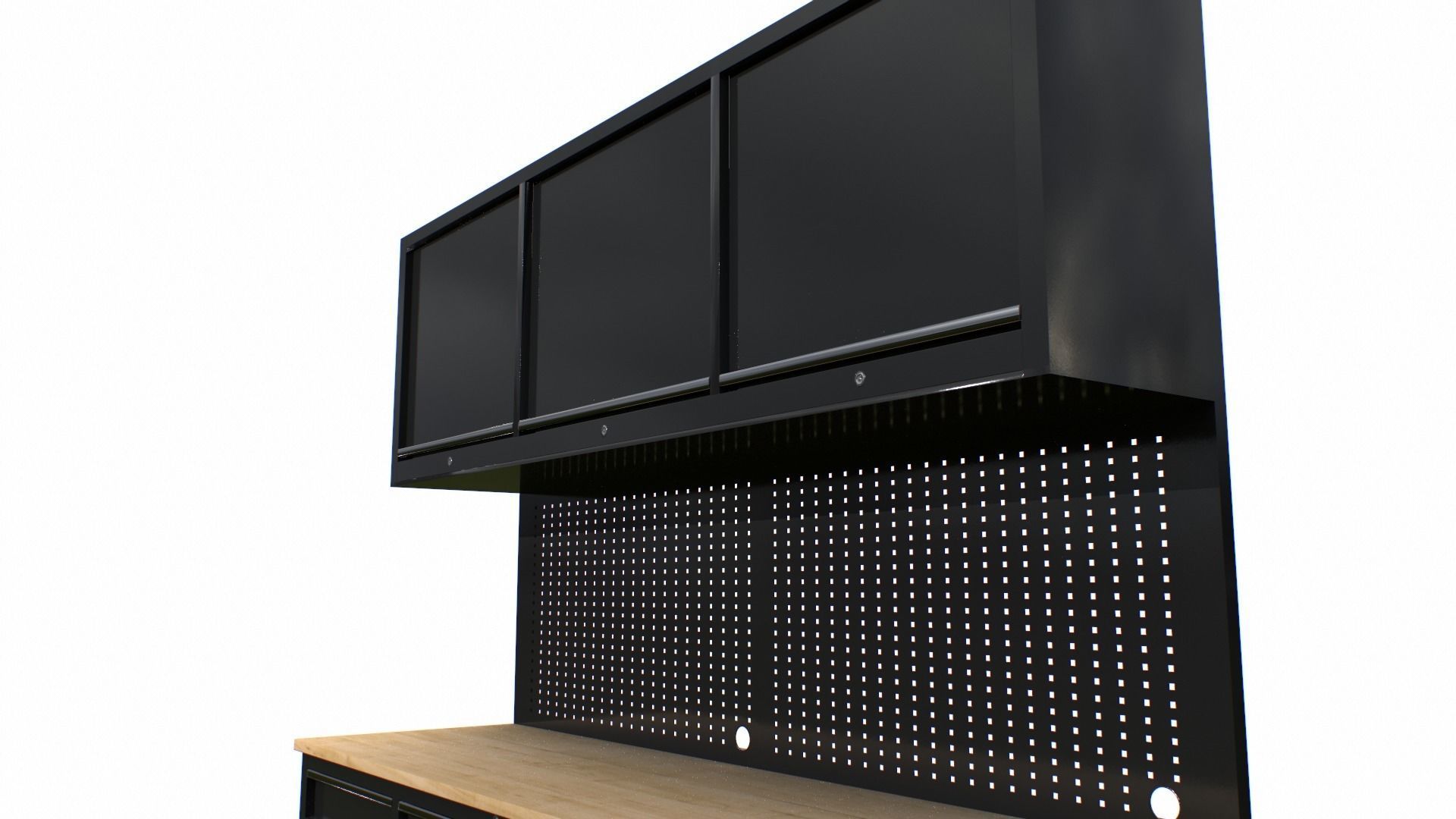 Workbech Storage Tools Trolley 3 Low-poly 3D model_4