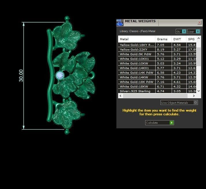 Leaves bracelet 3D print model_13