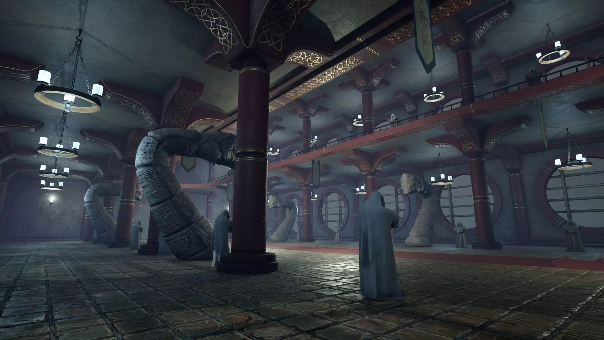 Dragons Great Hall Low-poly 3D model