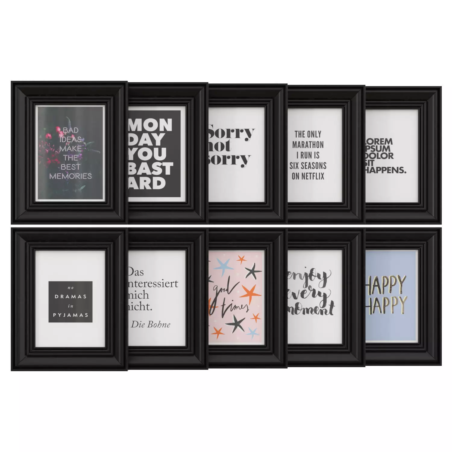 art work set 50 3D model_0