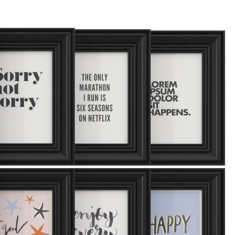 art work set 50 3D model_2