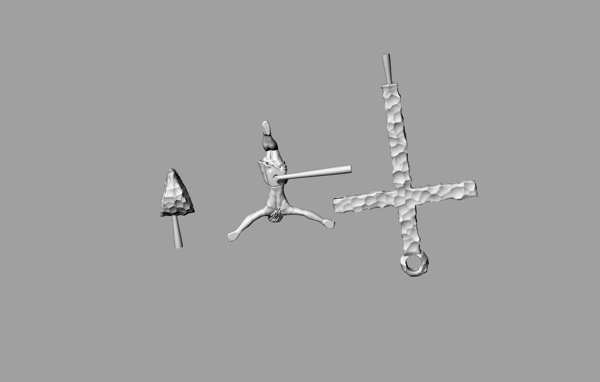 Jesus Cross Pendant  3D print model_7