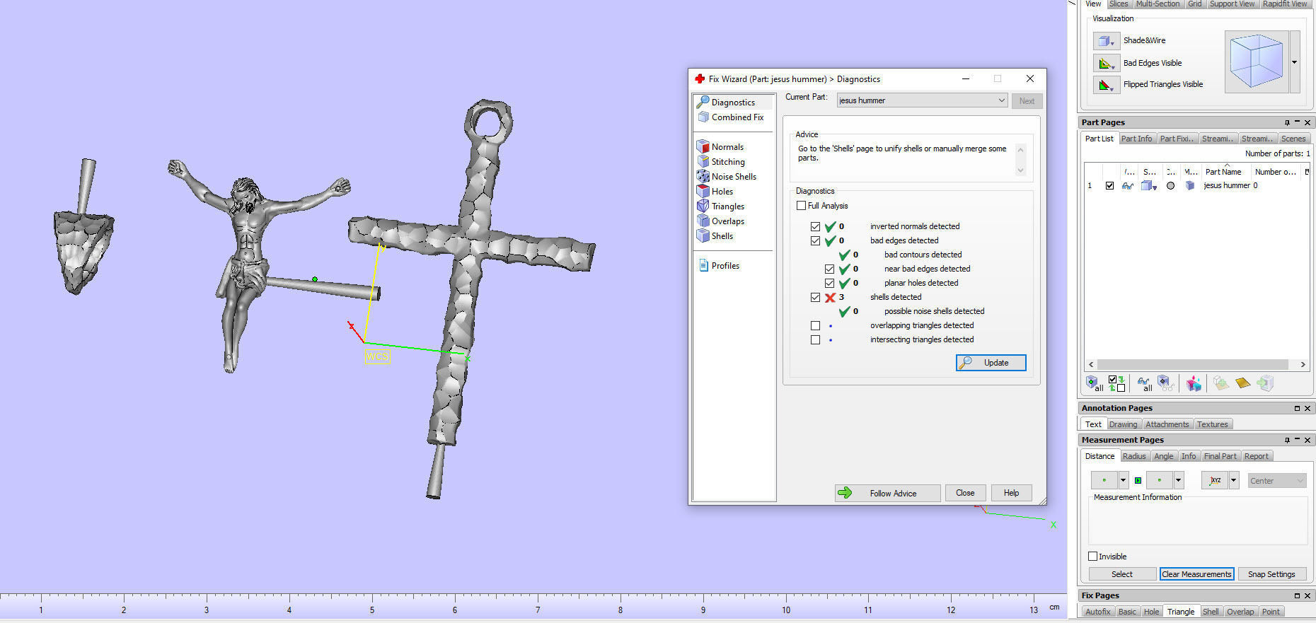 Jesus Cross Pendant  3D print model_2