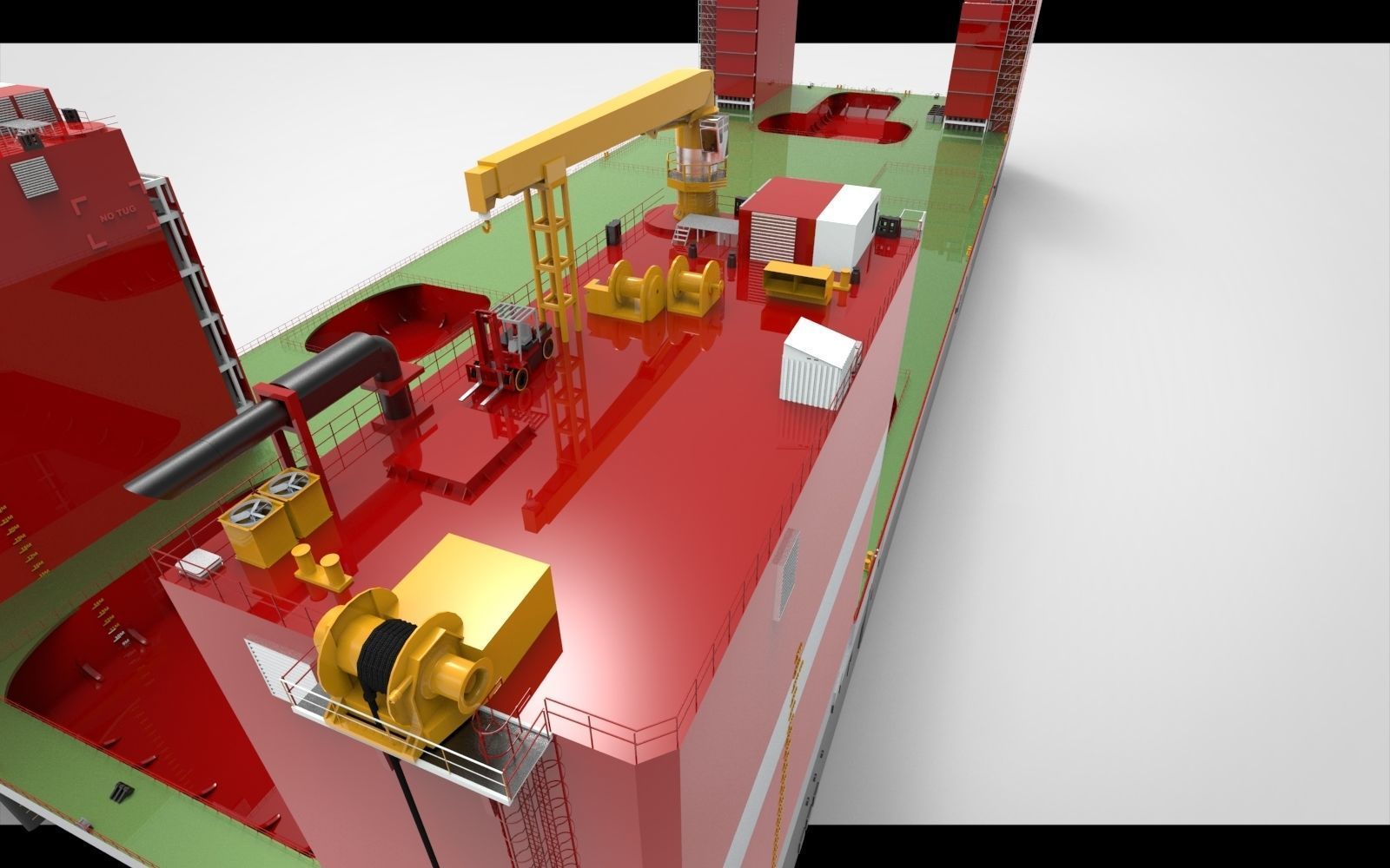 floating dock 3D model_5