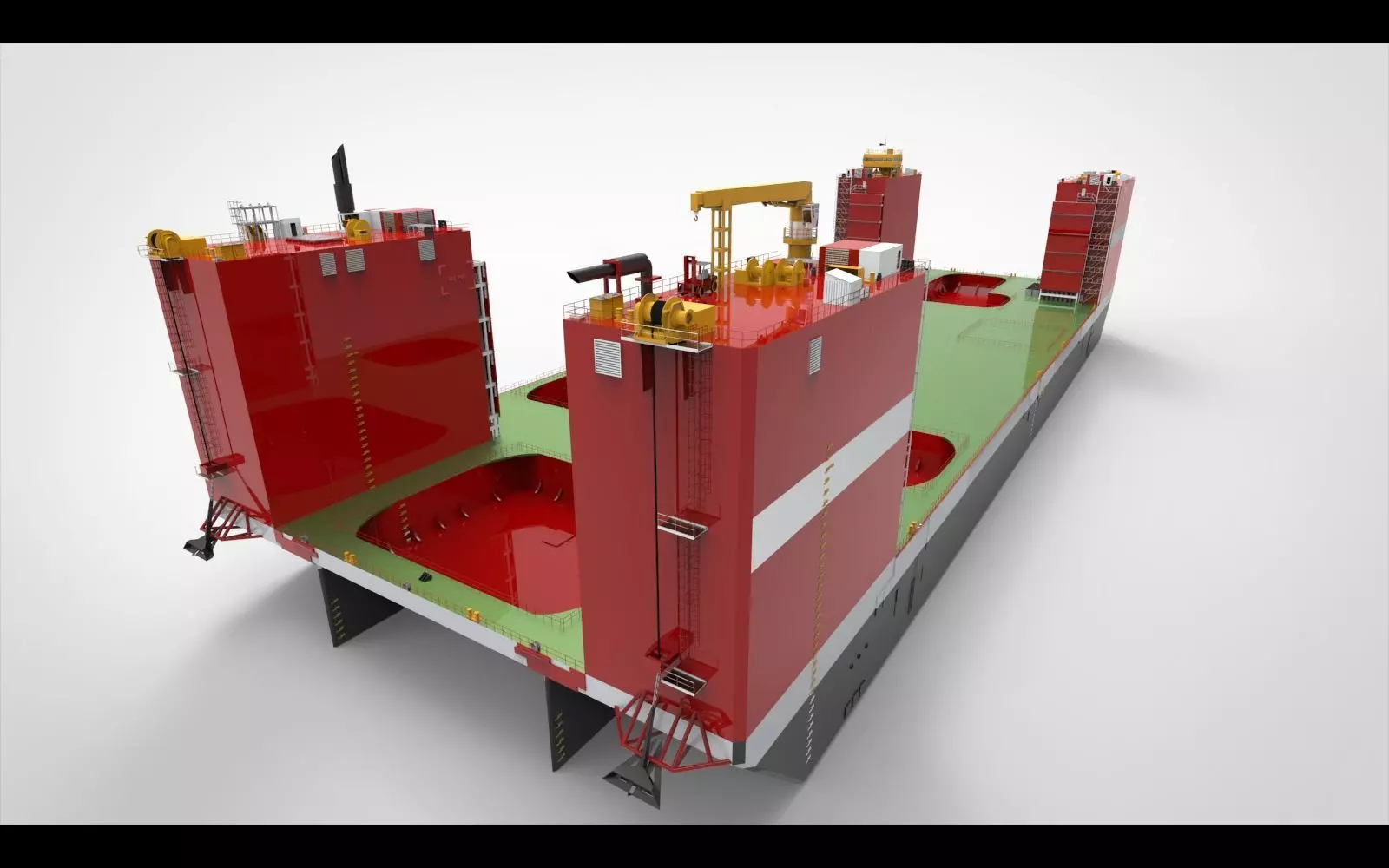 floating dock 3D model_0