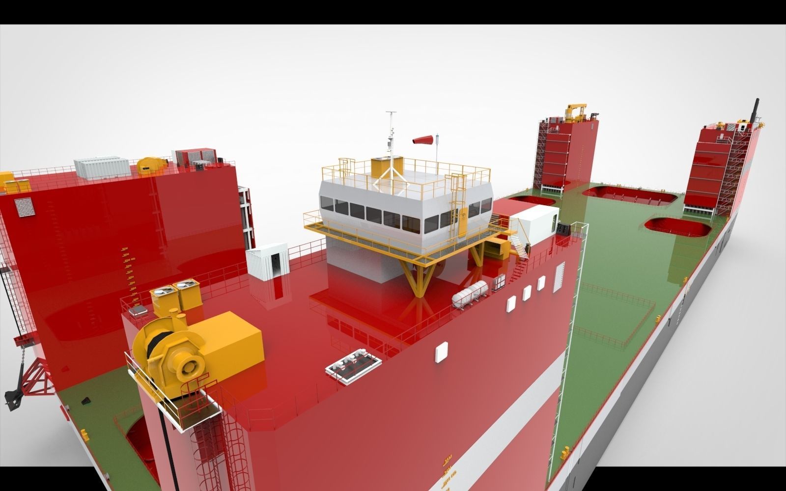 floating dock 3D model_2