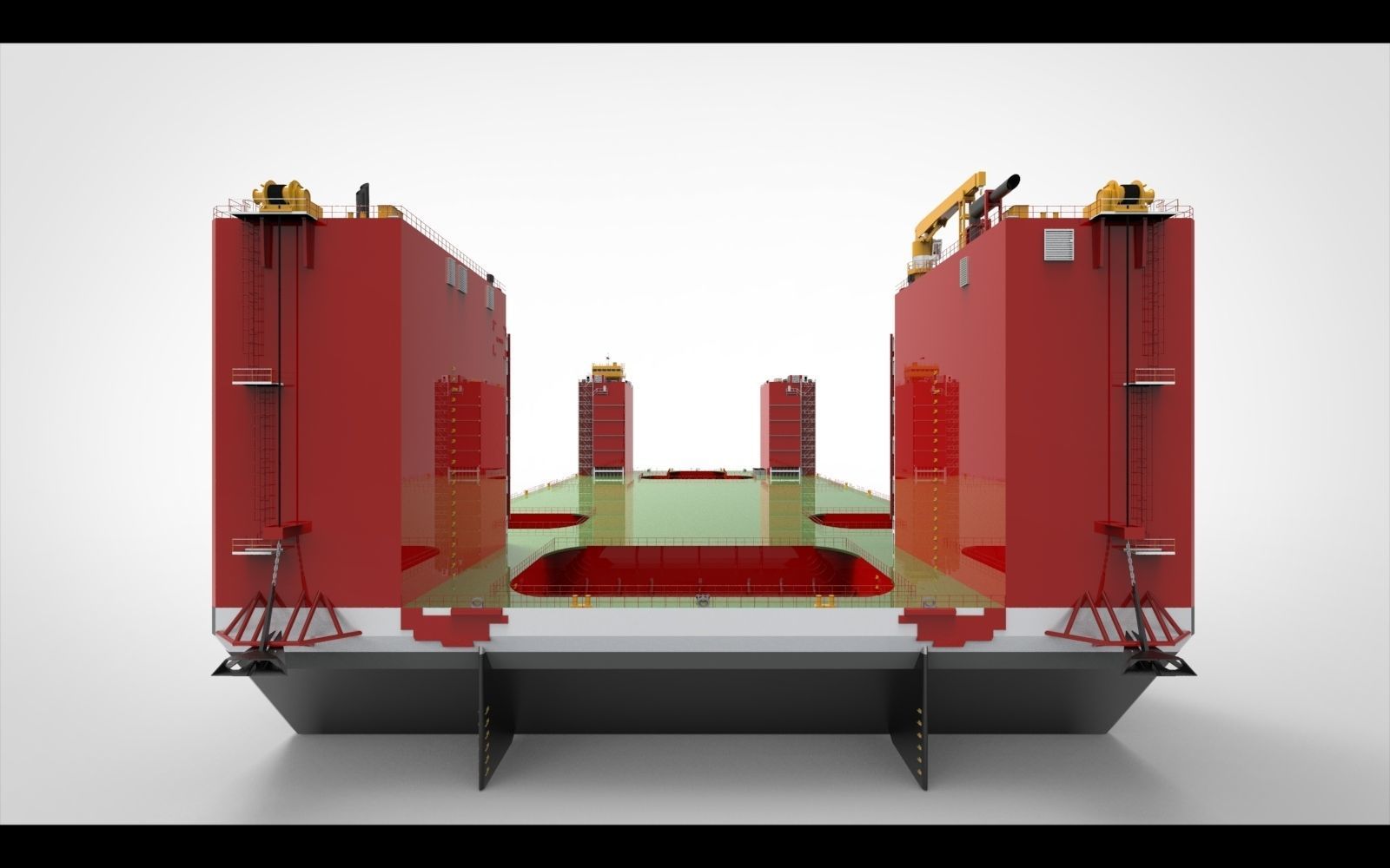 floating dock 3D model_4