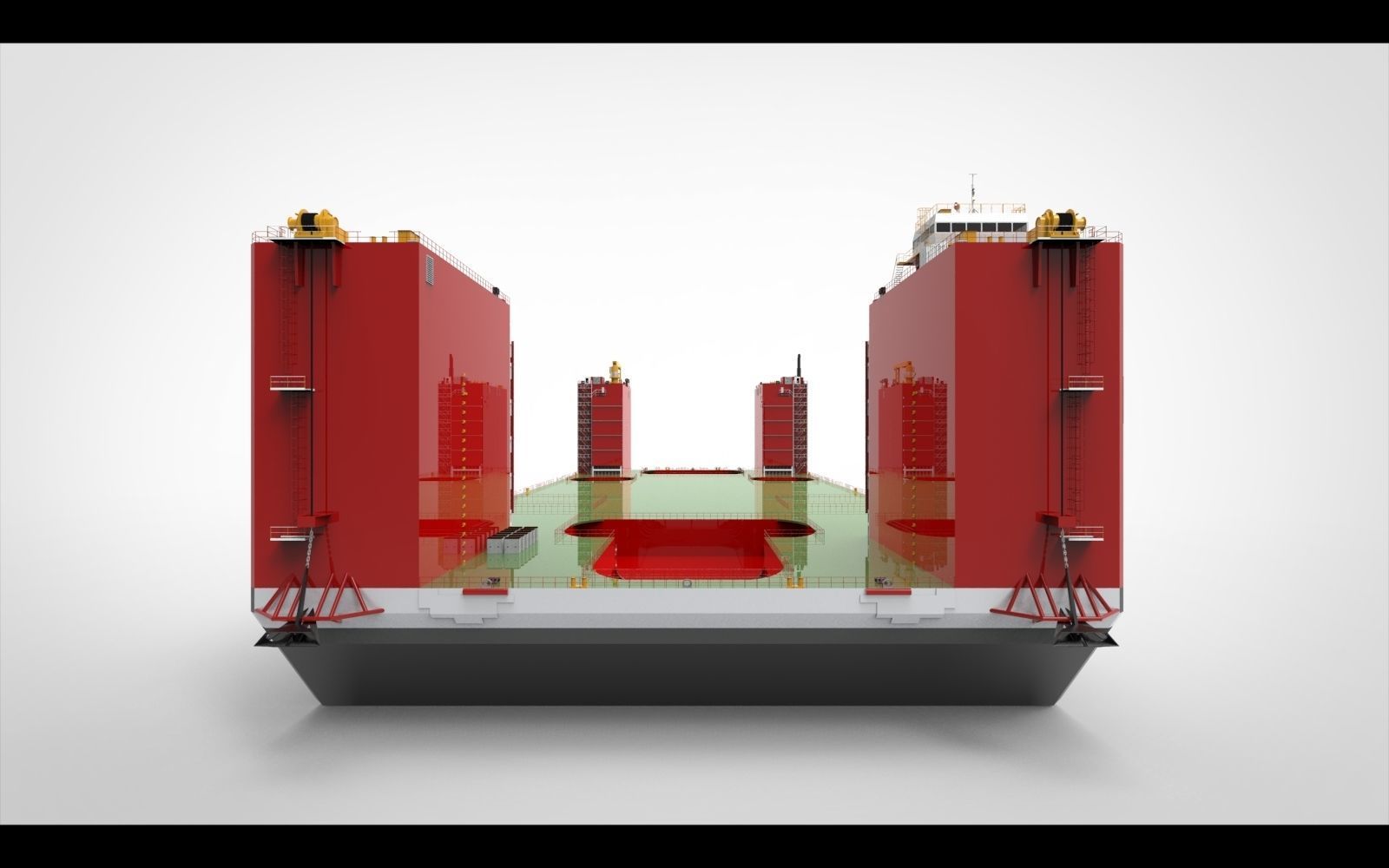 floating dock 3D model_6