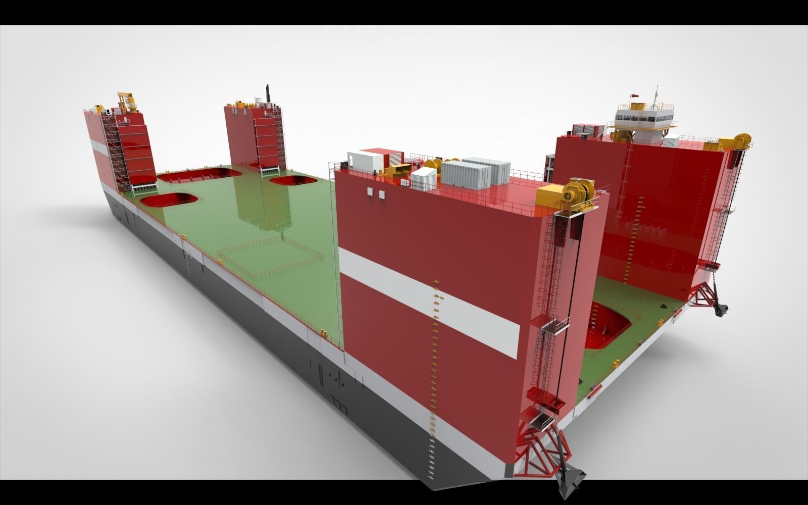 floating dock 3D model_9