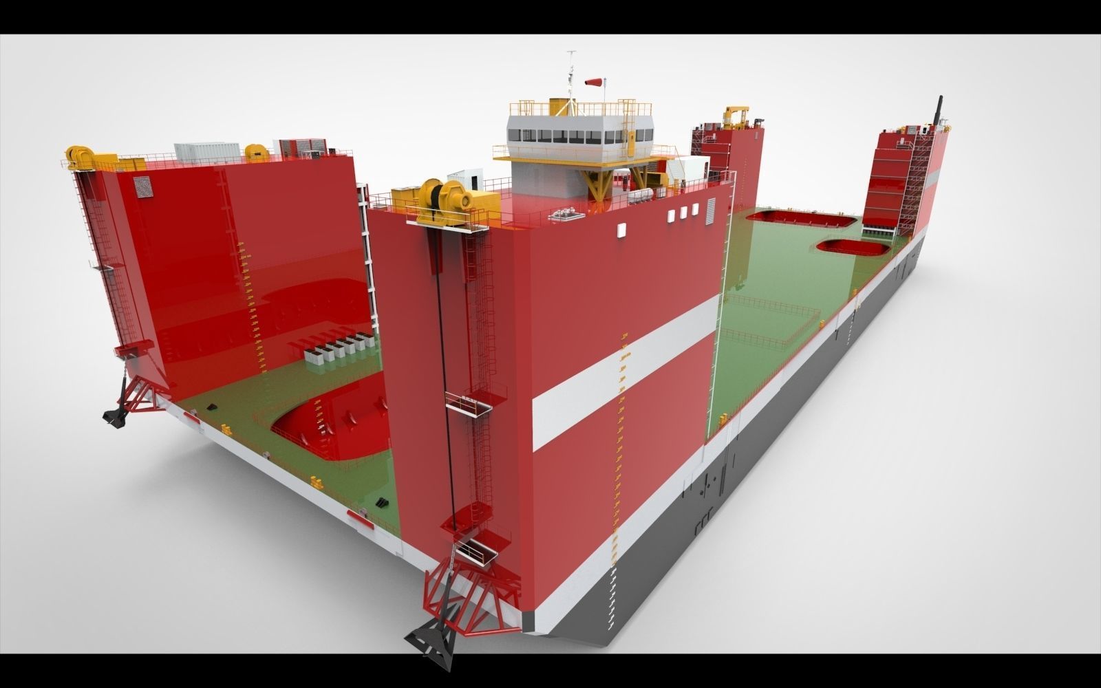 floating dock 3D model_10