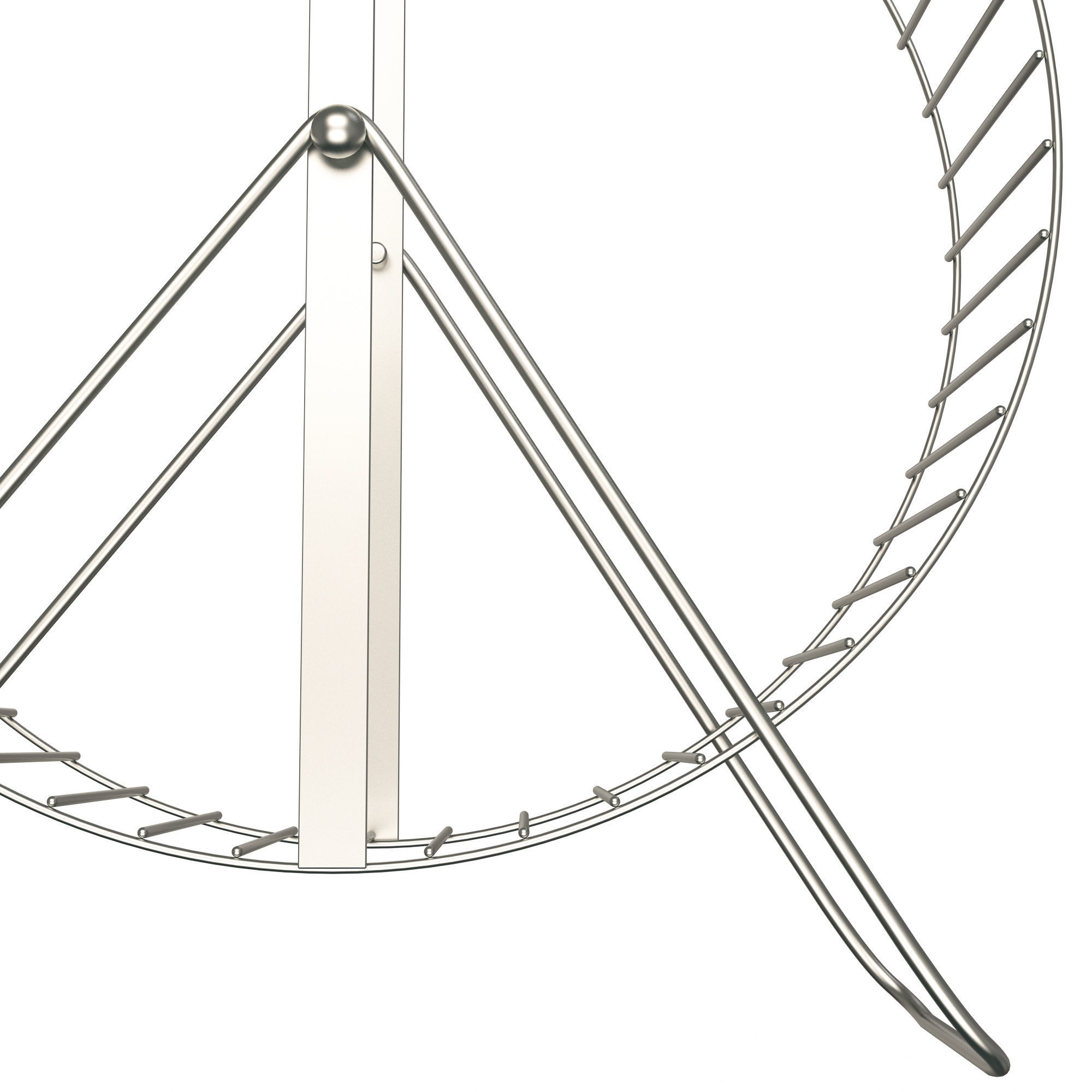Hamster Wheel Low-poly 3D model_4