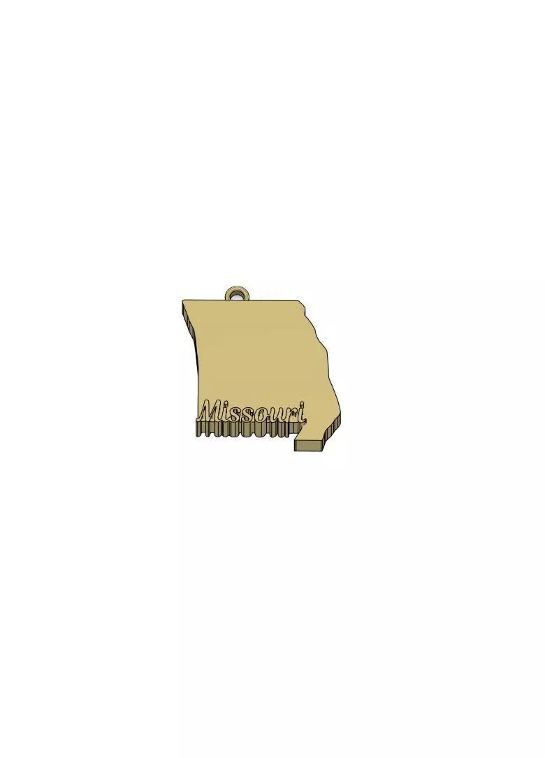 Missouri Charm 3D print model
