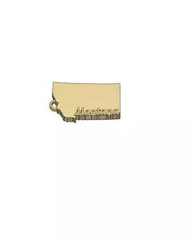 Montana Charm 3D print model
