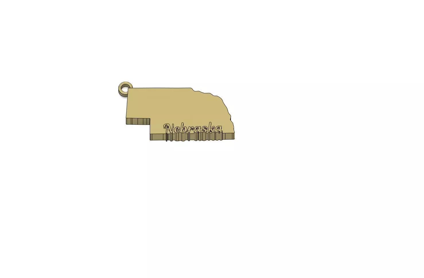 Nebraska Charm 3D print model