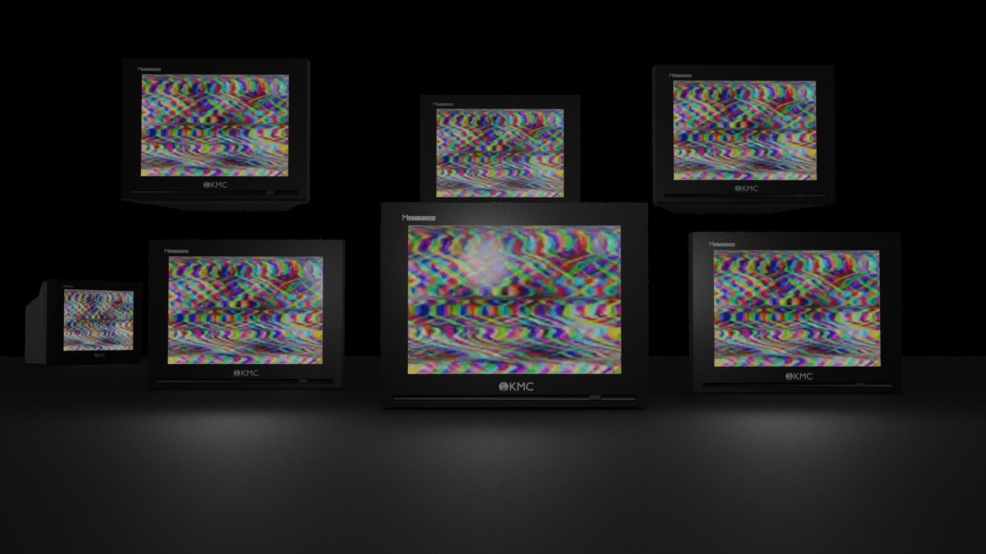 Old TV Free low-poly 3D model_6