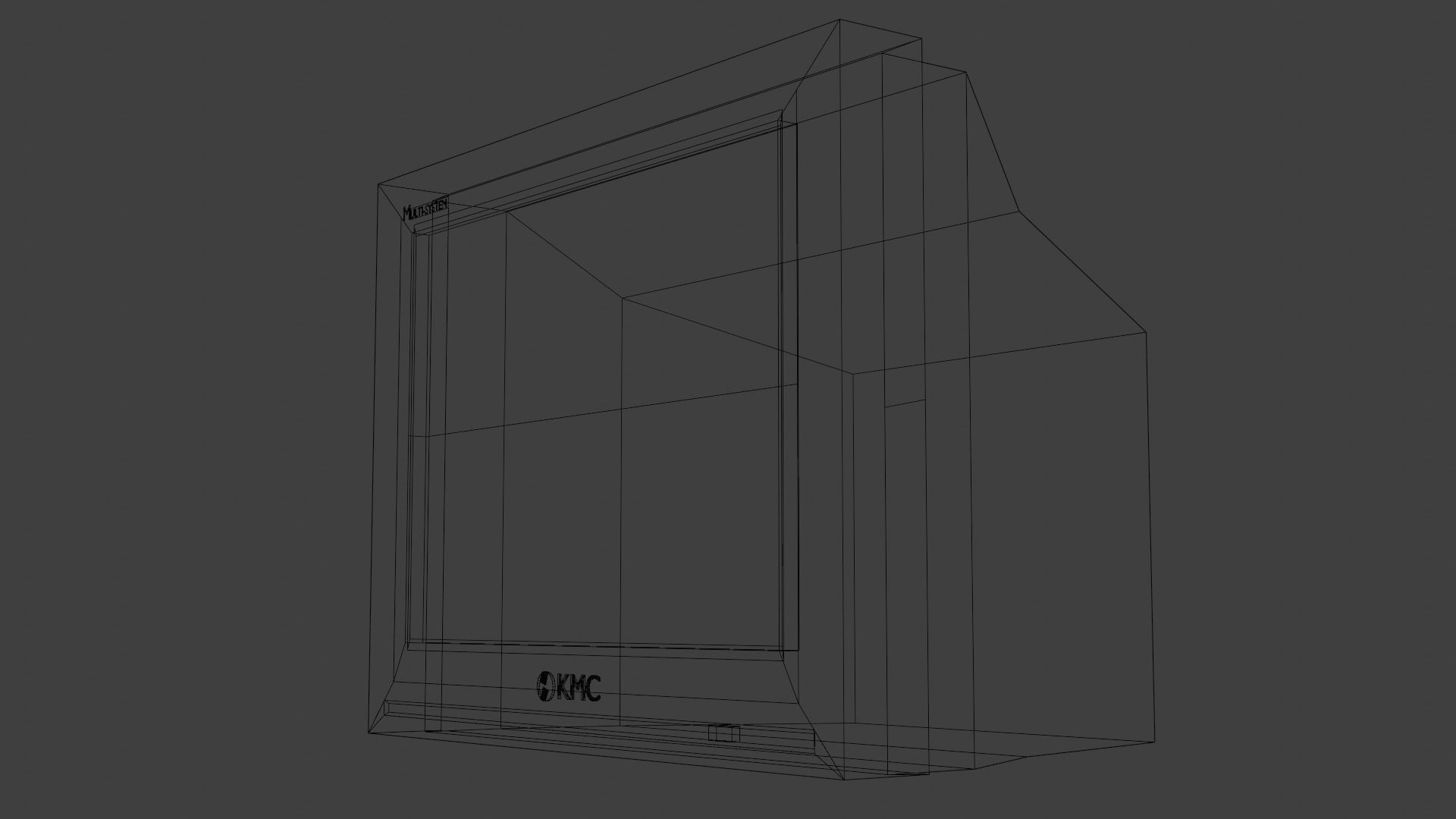 Old TV Free low-poly 3D model_9