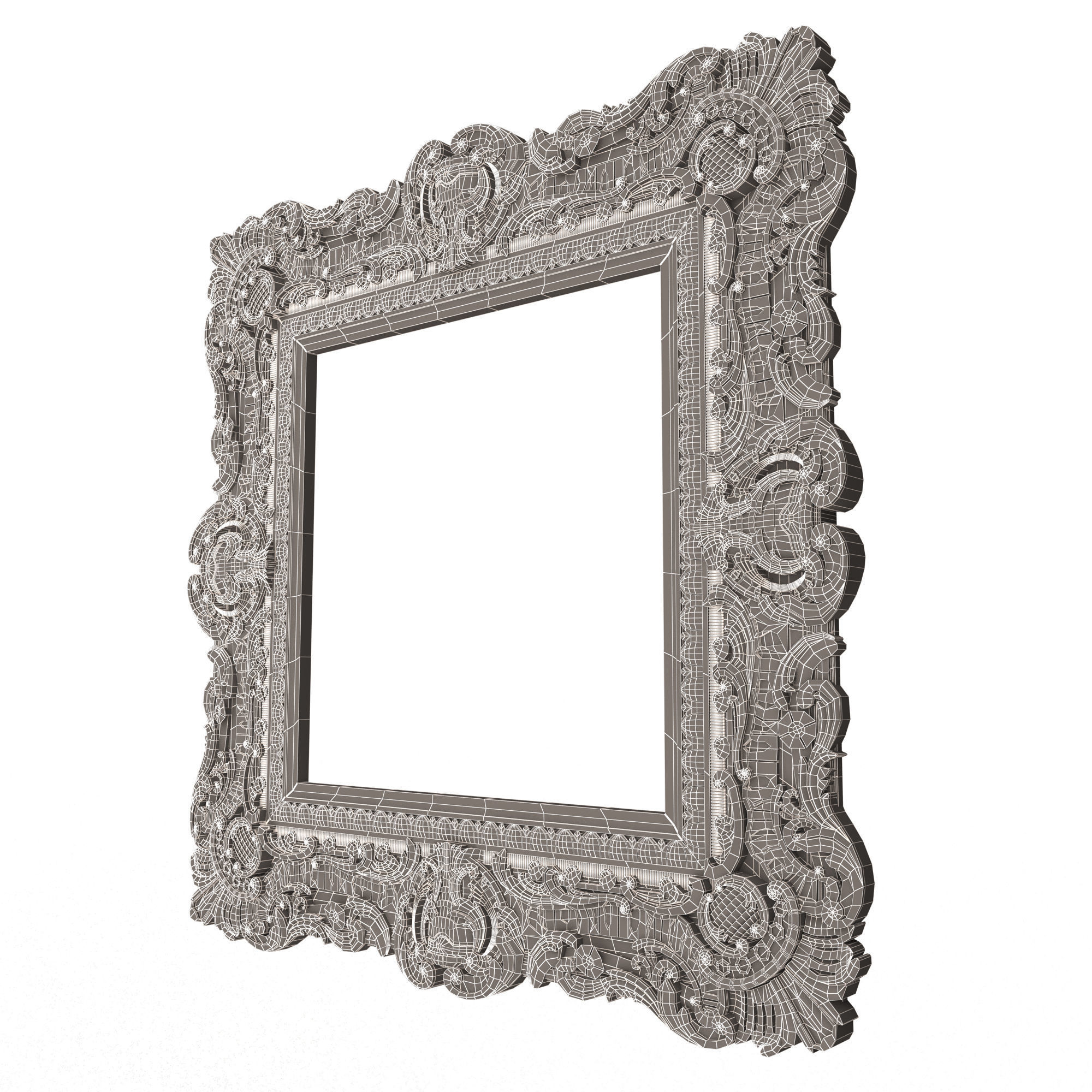 Classic Frame 02 Low-poly 3D model_14