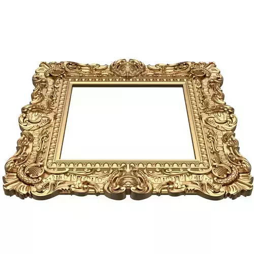 Classic Frame 02 Low-poly 3D model