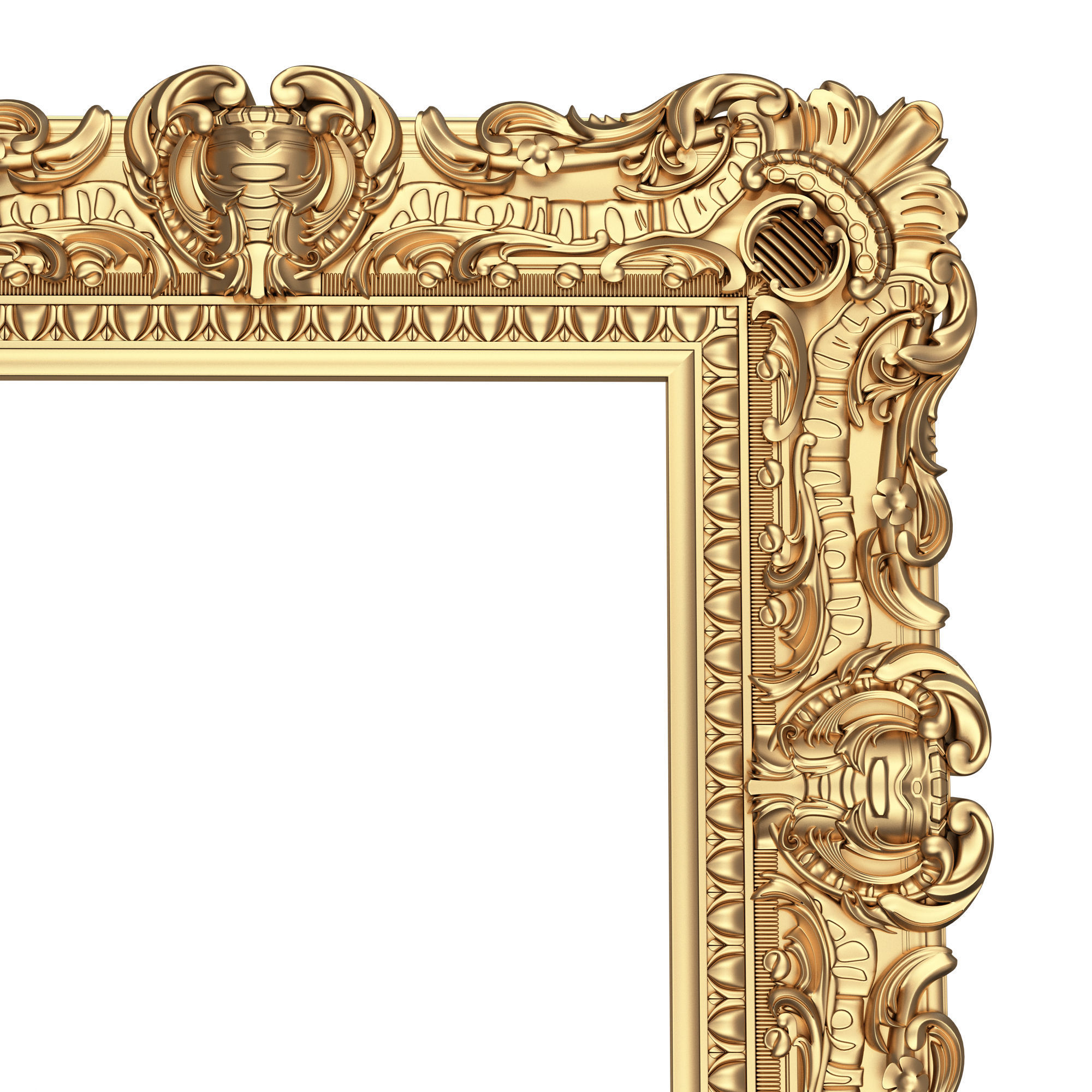 Classic Frame 02 Low-poly 3D model_5