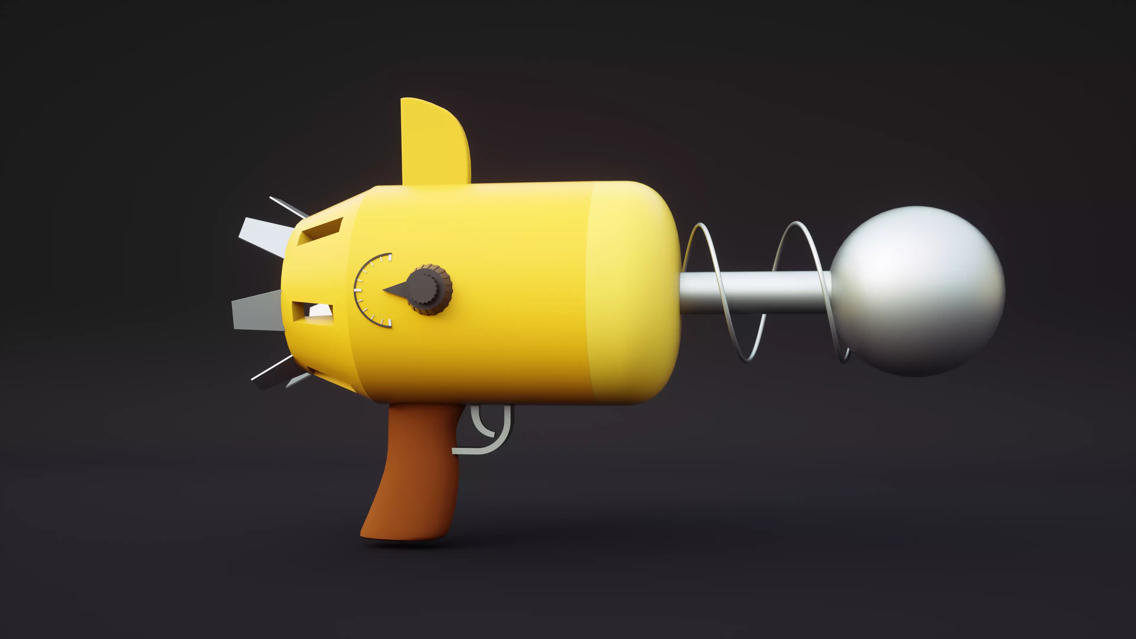 Future Blaster low-Poly Game ready Low-poly 3D model_0