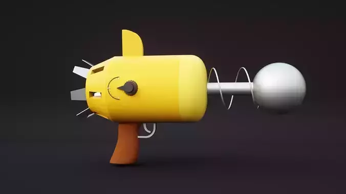 Future Blaster low-Poly Game ready Low-poly 3D model