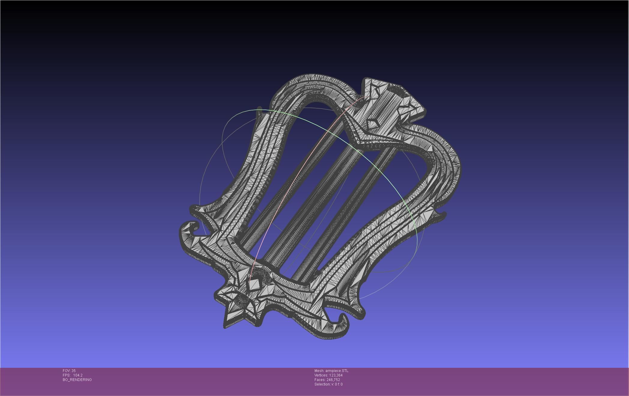 Final Fantasy XIV Dancer Arm Ornament Printable Model 3D print model_51