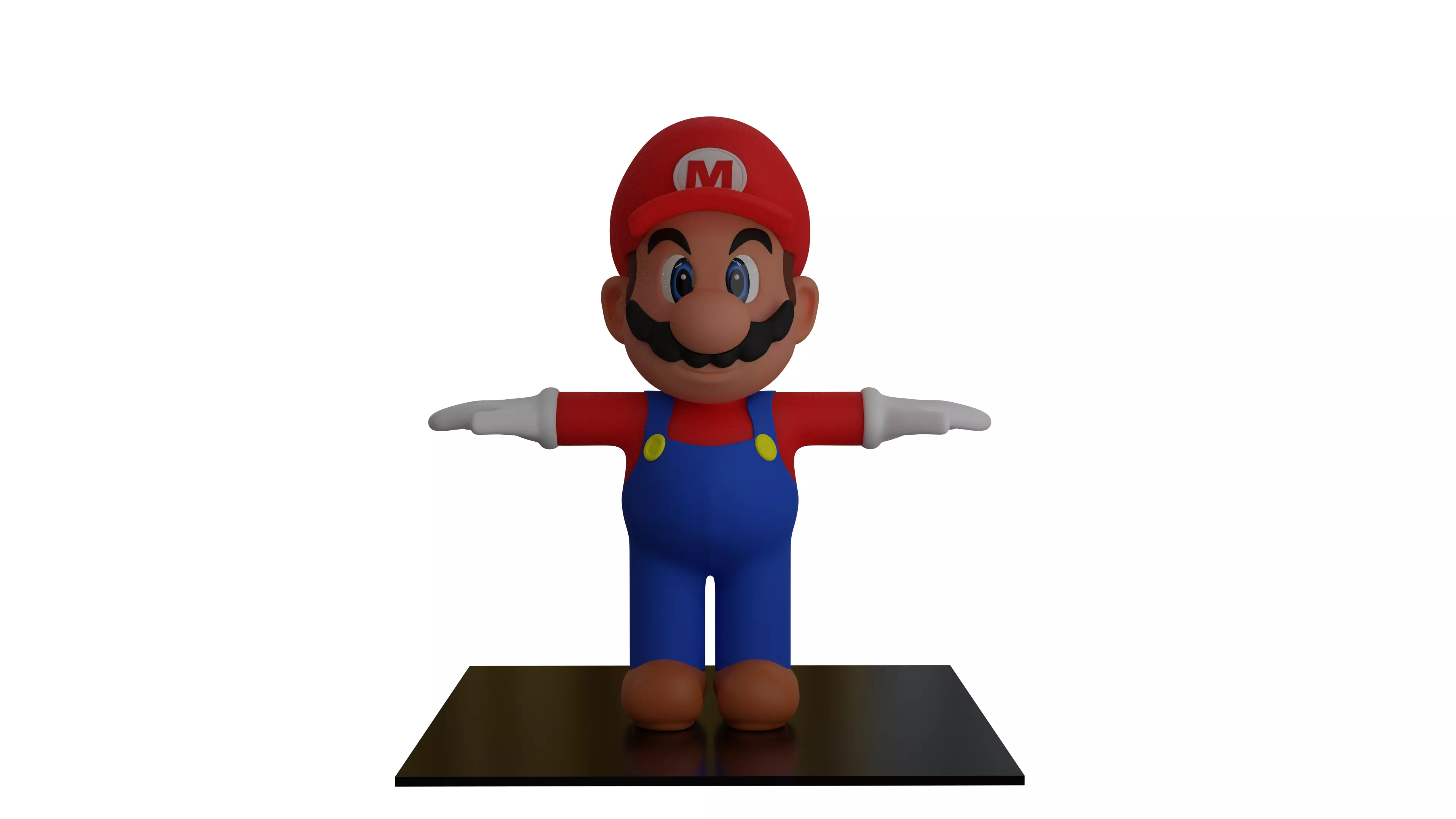 Mario 2 -Good Topology 3D model_0