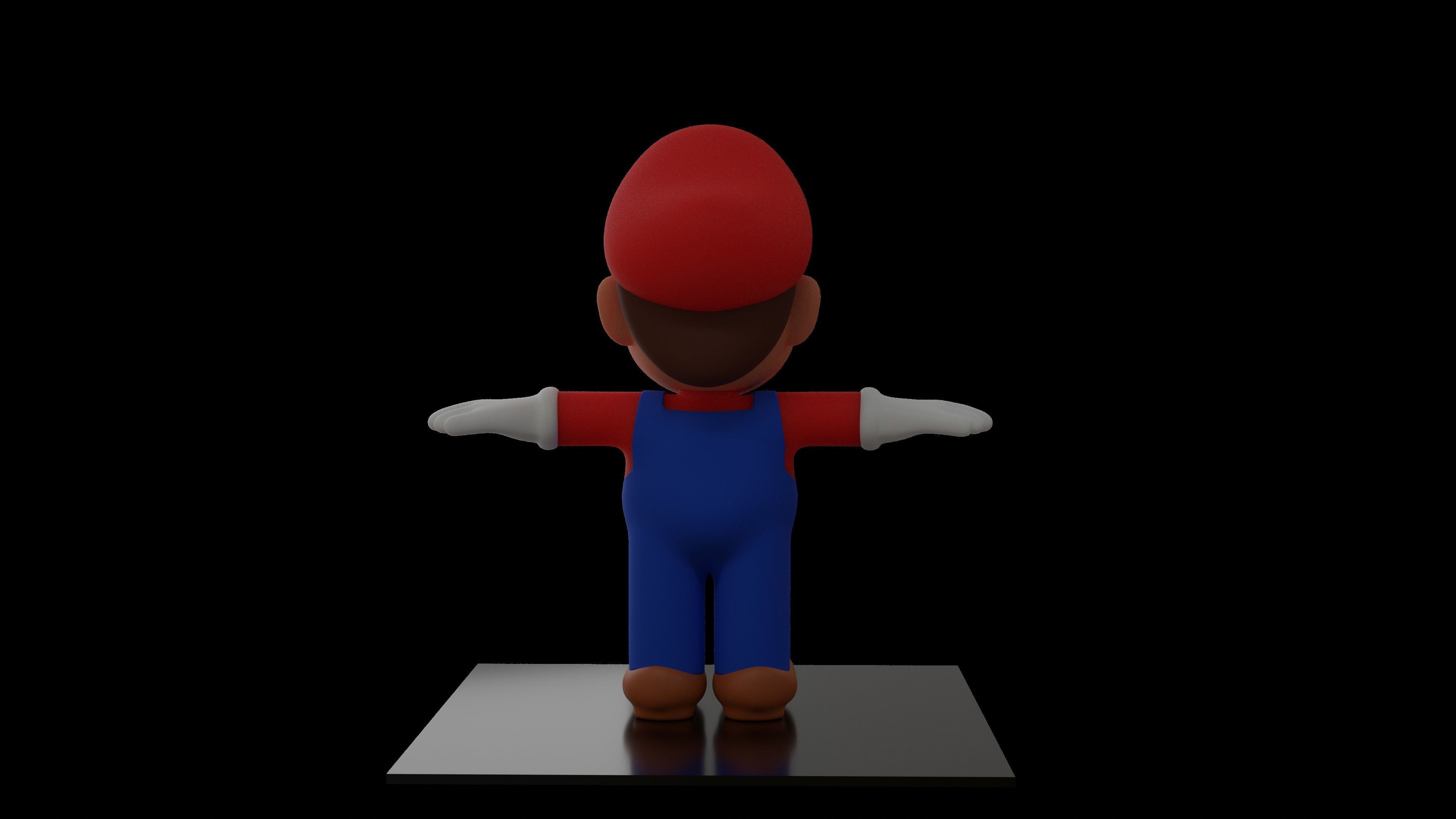 Mario 2 -Good Topology 3D model_3