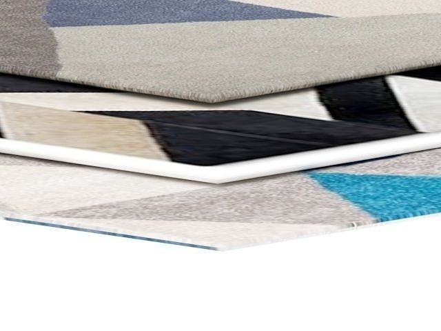 Carpets set of rugs Low-poly 3D model