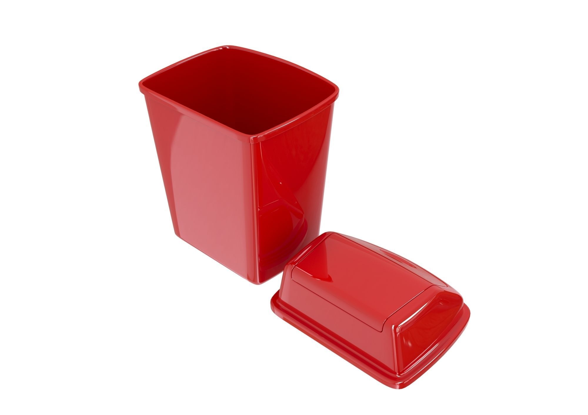 Trash Bin 3D model_6