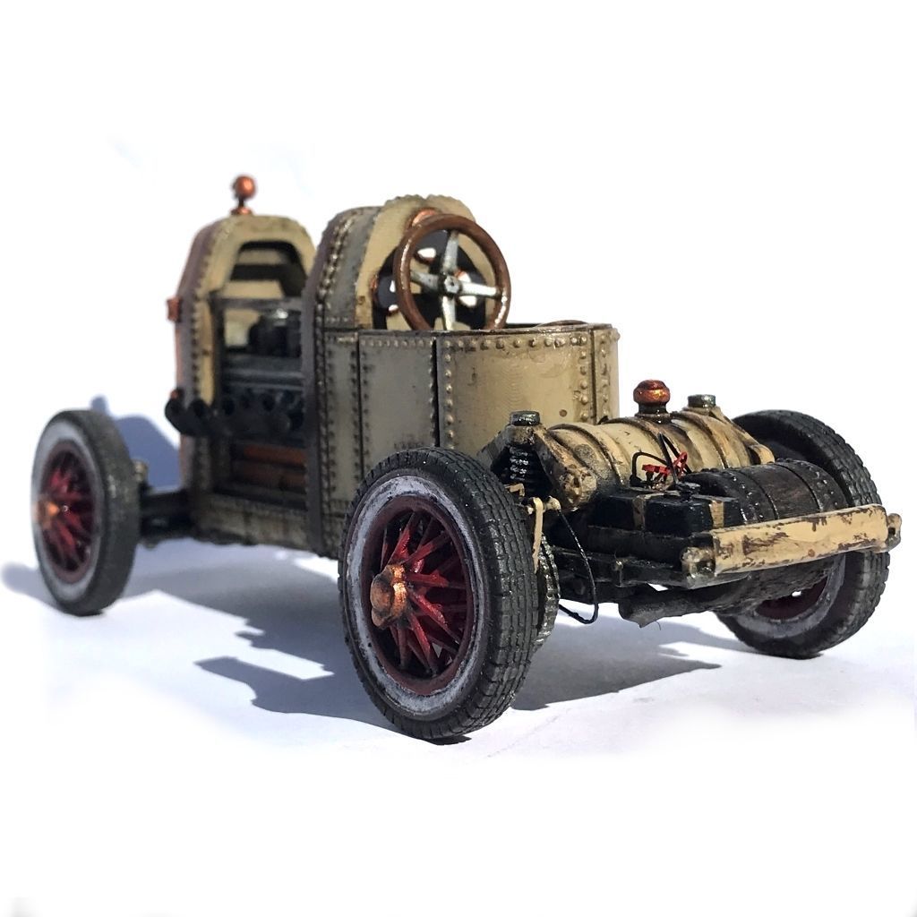 Steampunk roadster II 3D print model_4