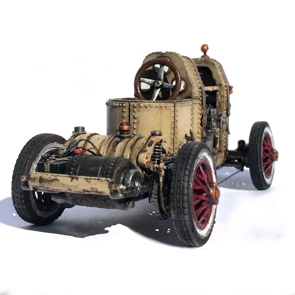 Steampunk roadster II 3D print model_3