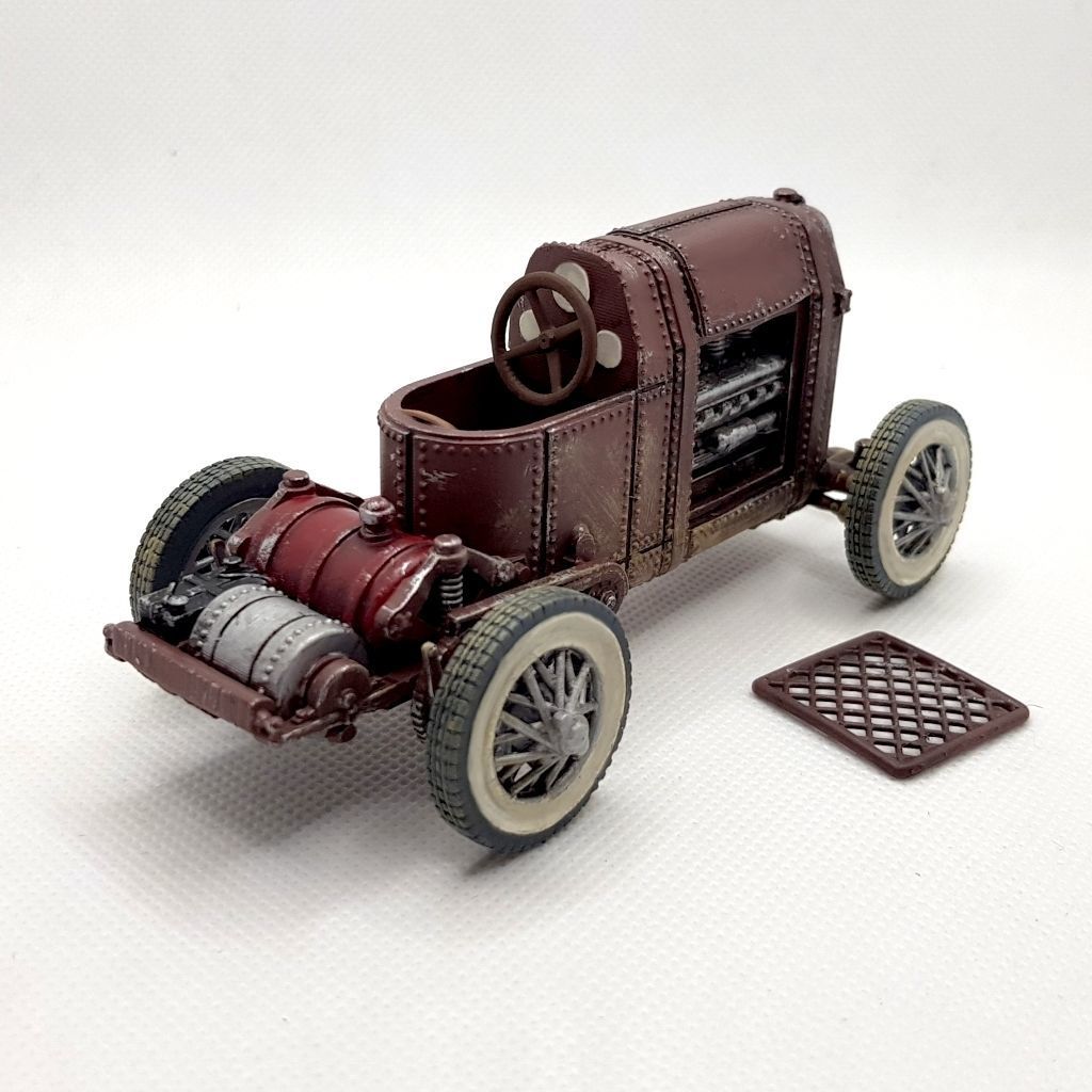 Steampunk roadster II 3D print model_1