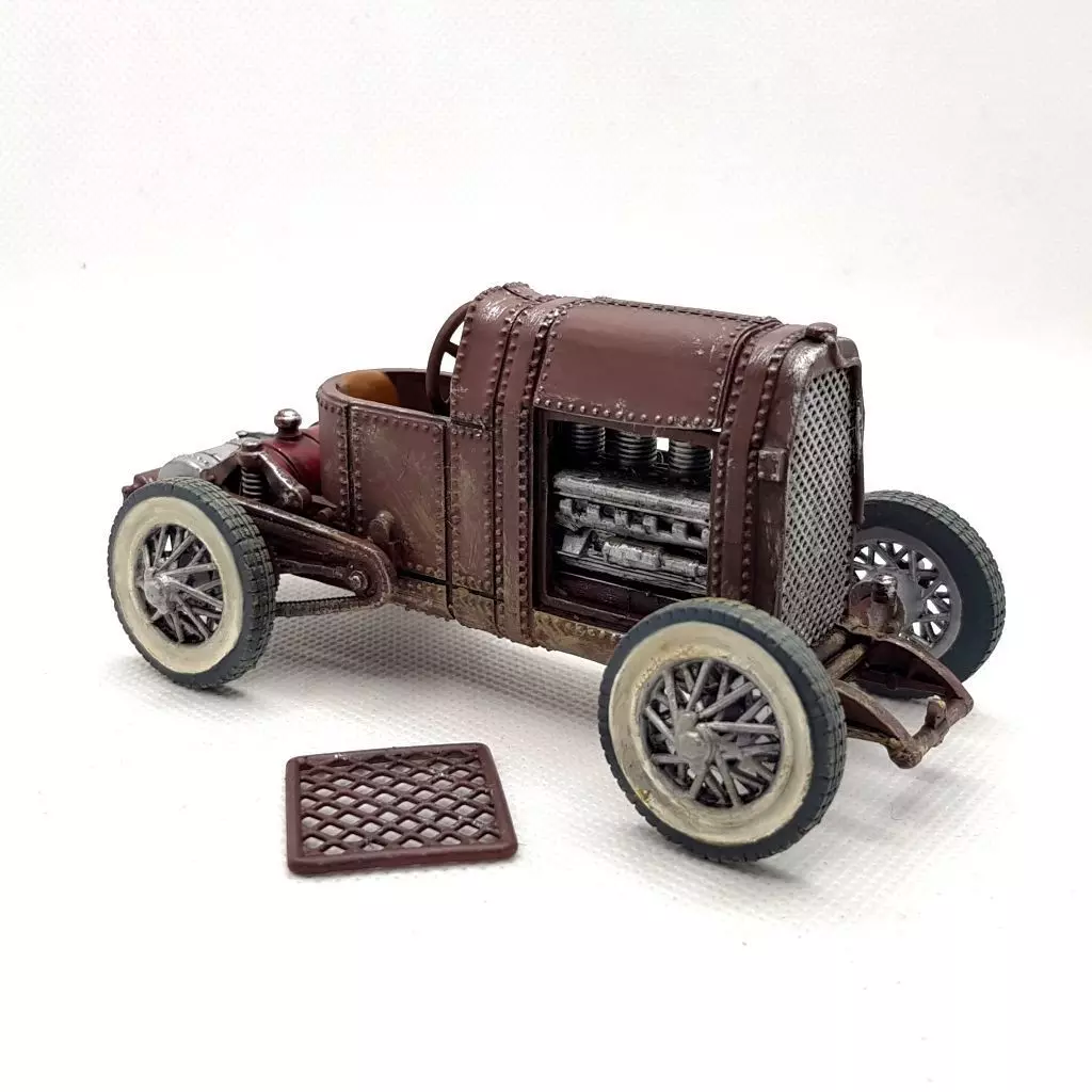 Steampunk roadster II 3D print model_0