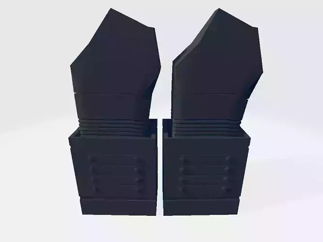Military Clips - Magazine Pouches Low-poly 3D model