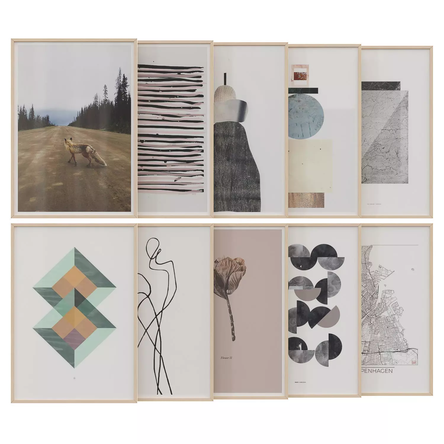 art work set 45 3D model