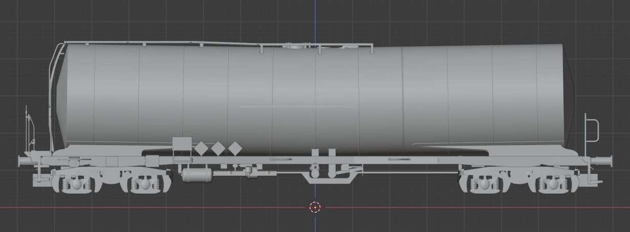 H0 1-87 scale Zacens 78 tank car 3D print model_1