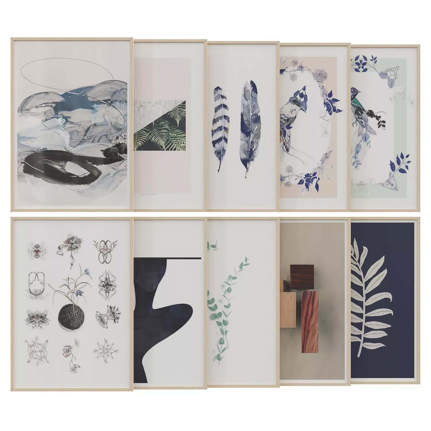 art work set 43 3D model_0