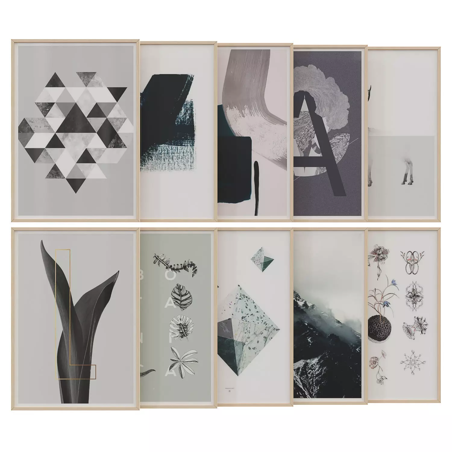 art work set 42 3D model_0