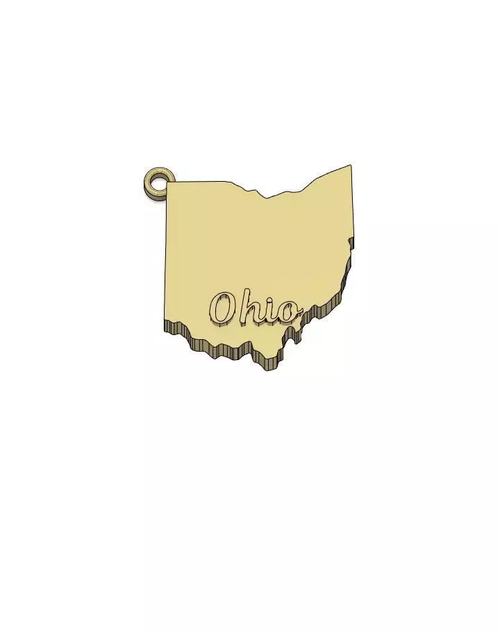 Ohio Charm 3D print model_0