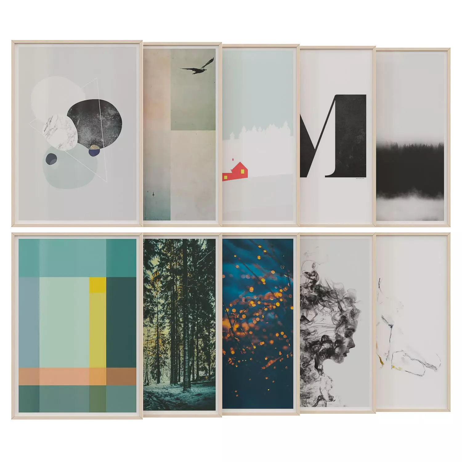 art work set 38 3D model_0