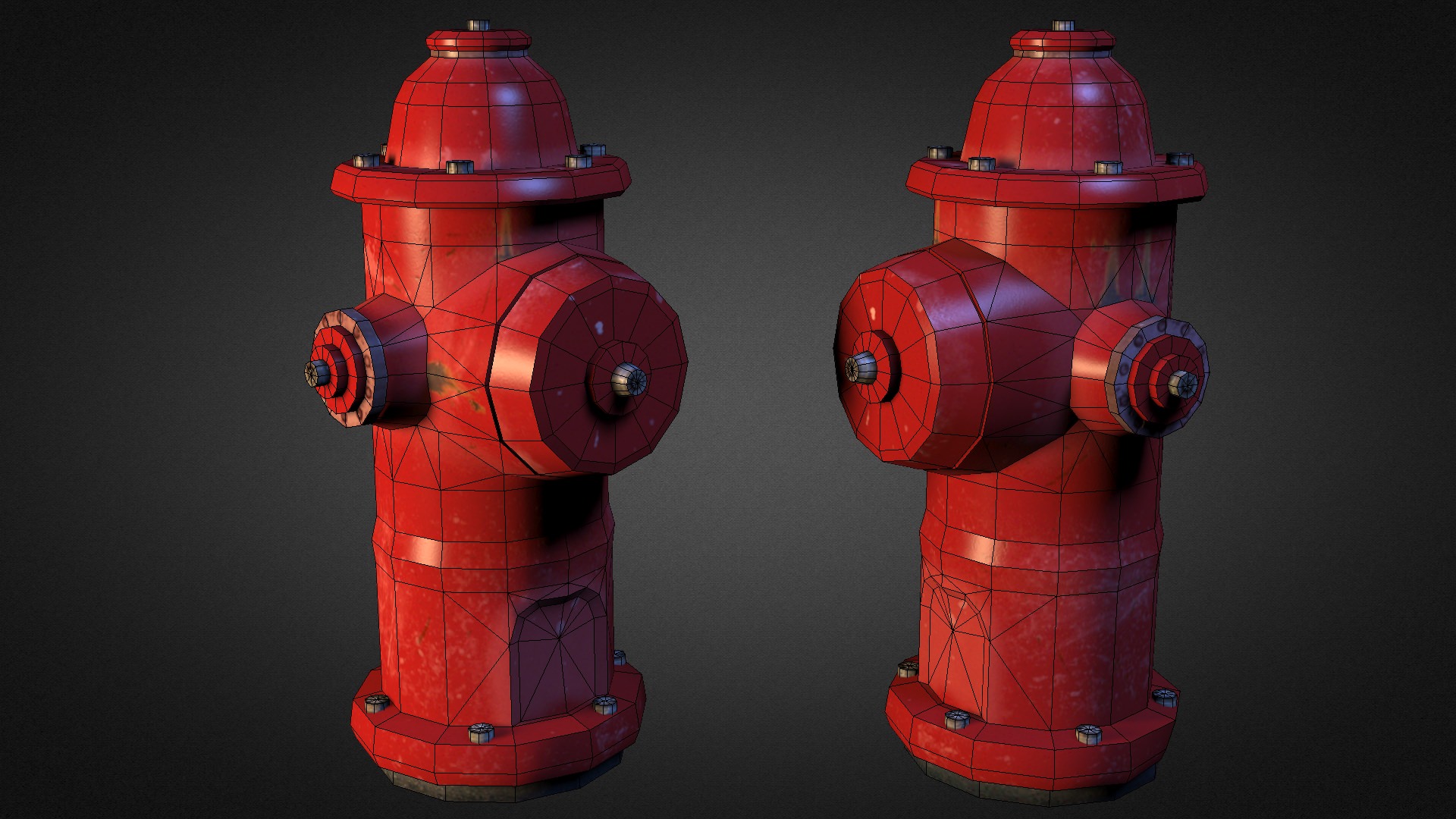 Urban Street Props Vol 1 Low-poly 3D model_6