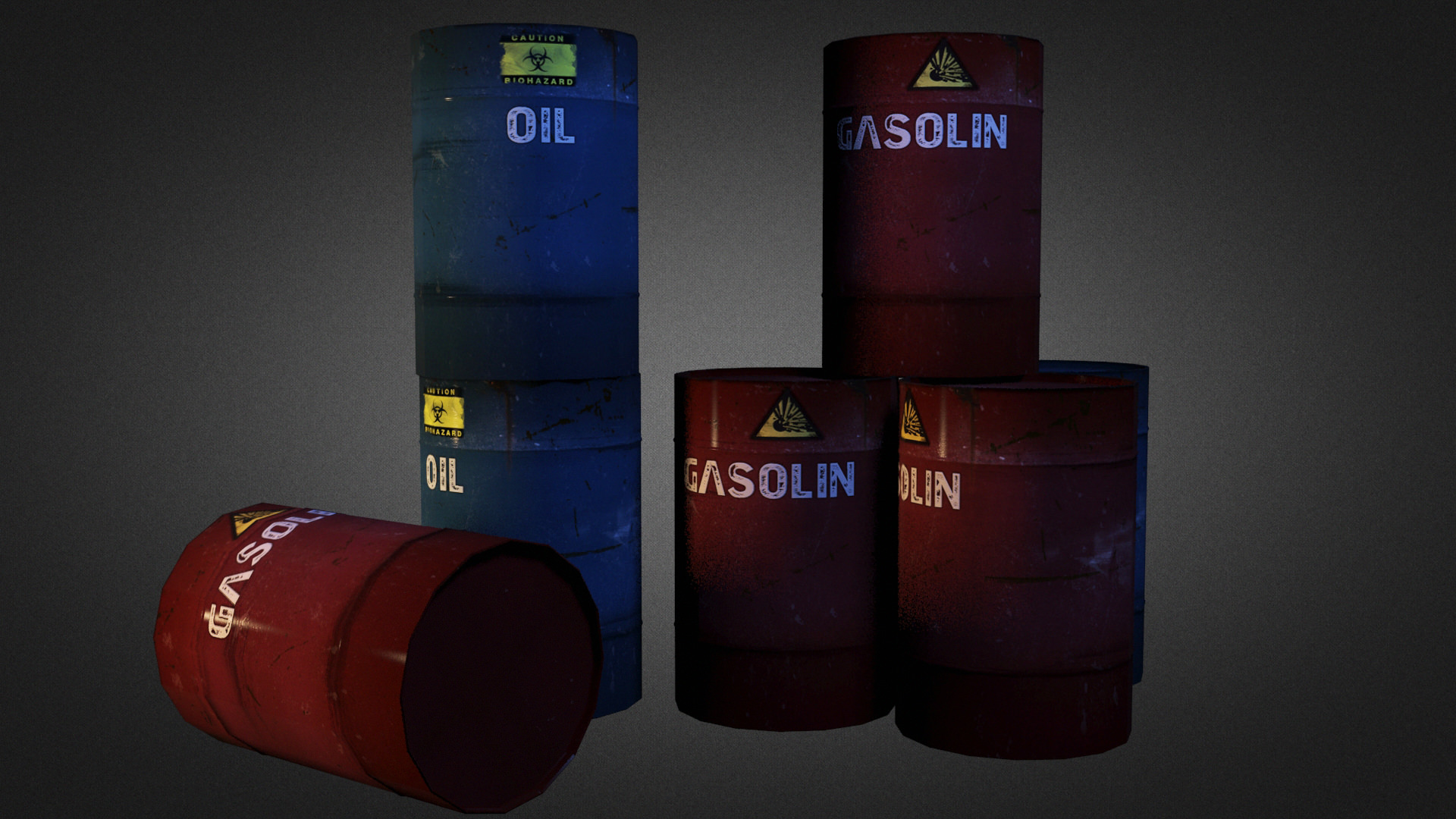 Urban Street Props Vol 1 Low-poly 3D model_5