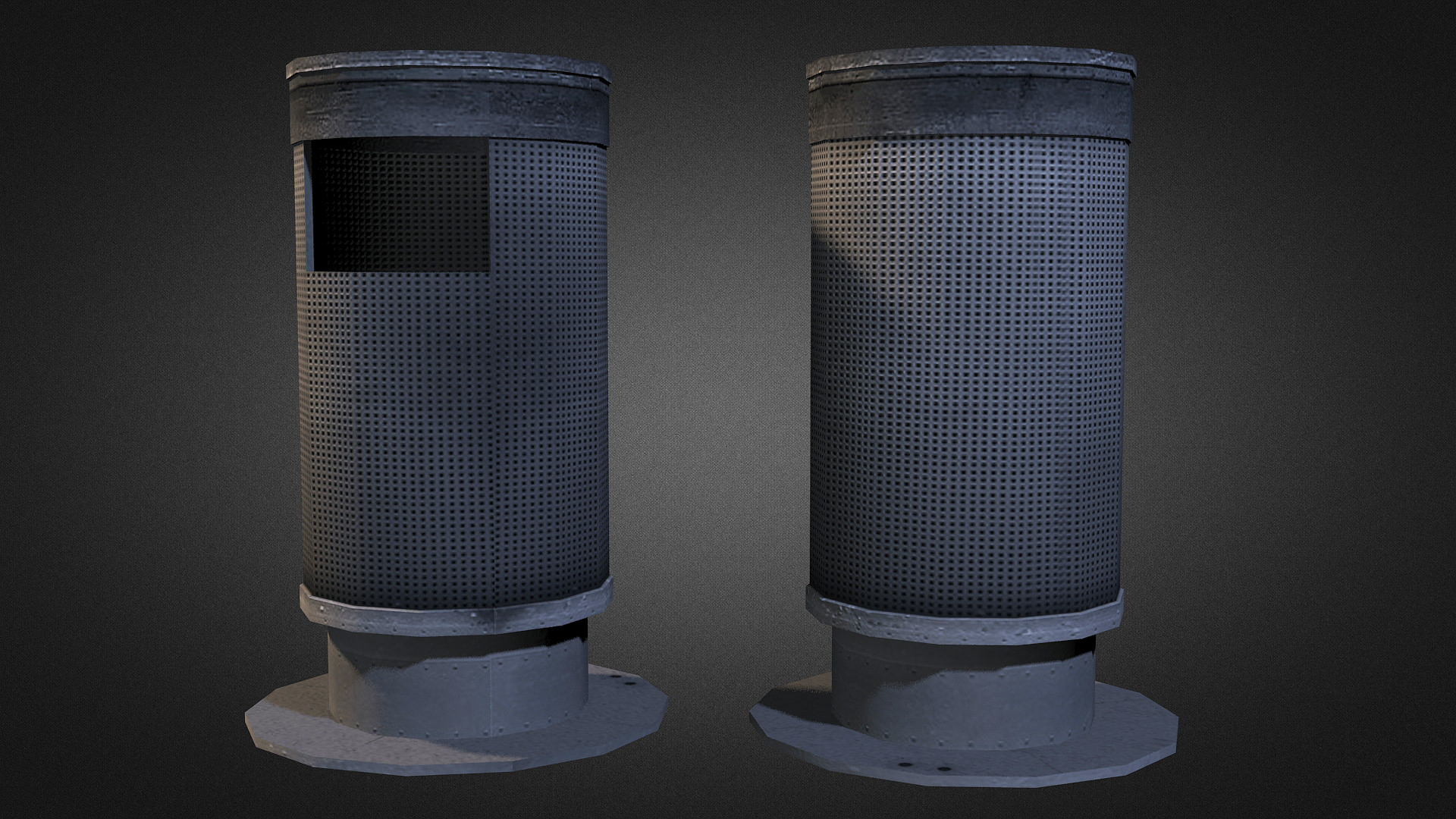 Urban Street Props Vol 1 Low-poly 3D model_9