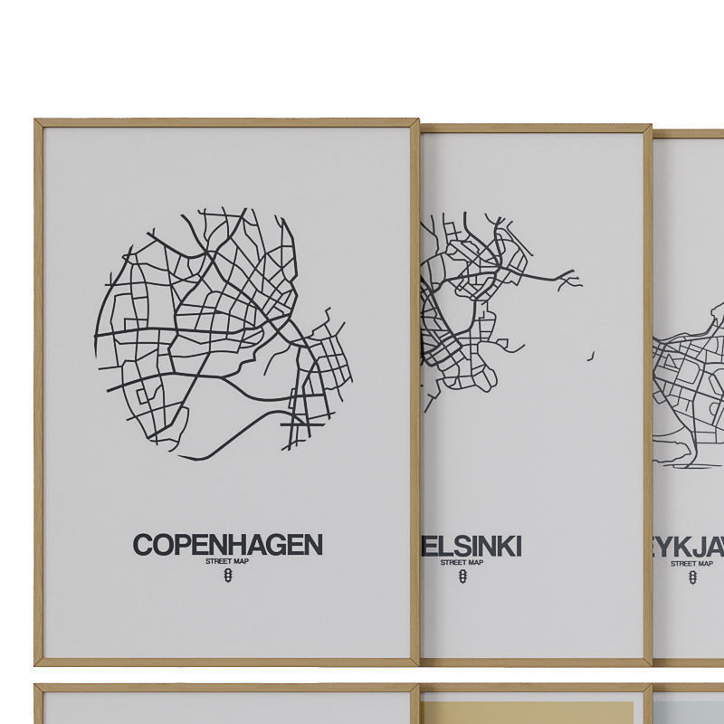 art work set 35 3D model_1