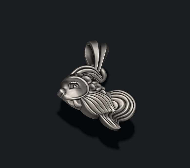 fish pendant 3D print model_7