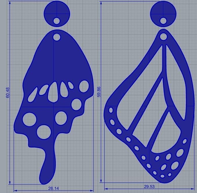 Butterfly wing 3D print model_7