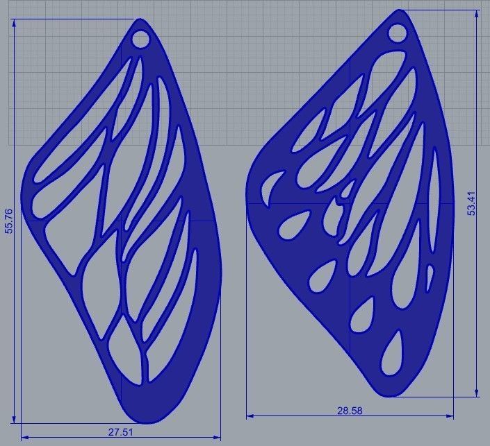 Butterfly wing 3D print model_10